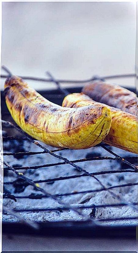 Roasted banana