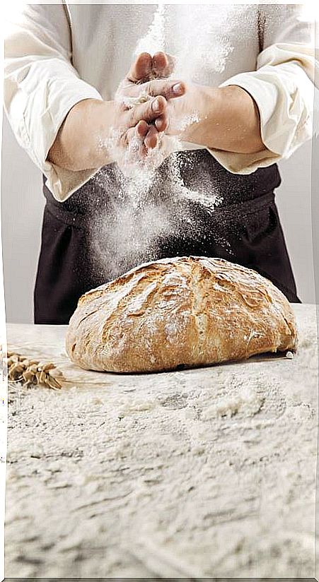 Homemade spelled bread with sourdough